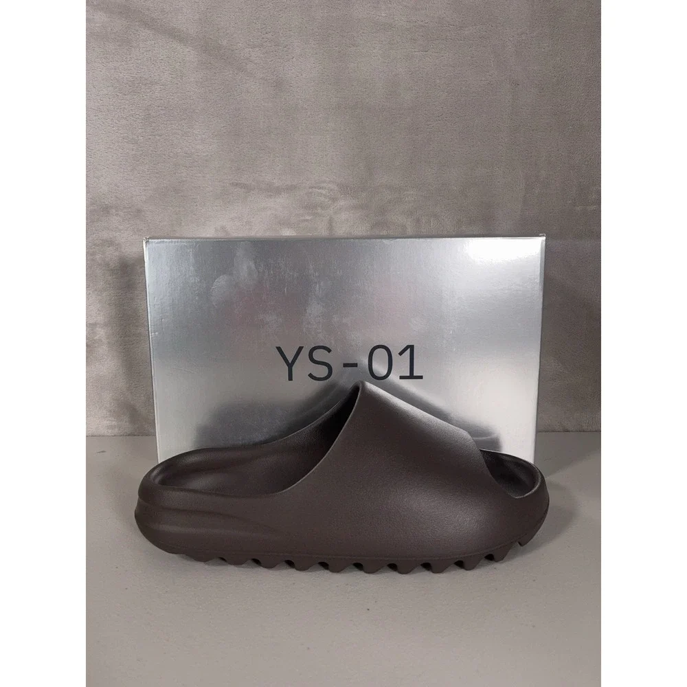 YZY YS-01 Slide Sandals Mens 11 Chocolate Brown Foam Slip On Yeezy